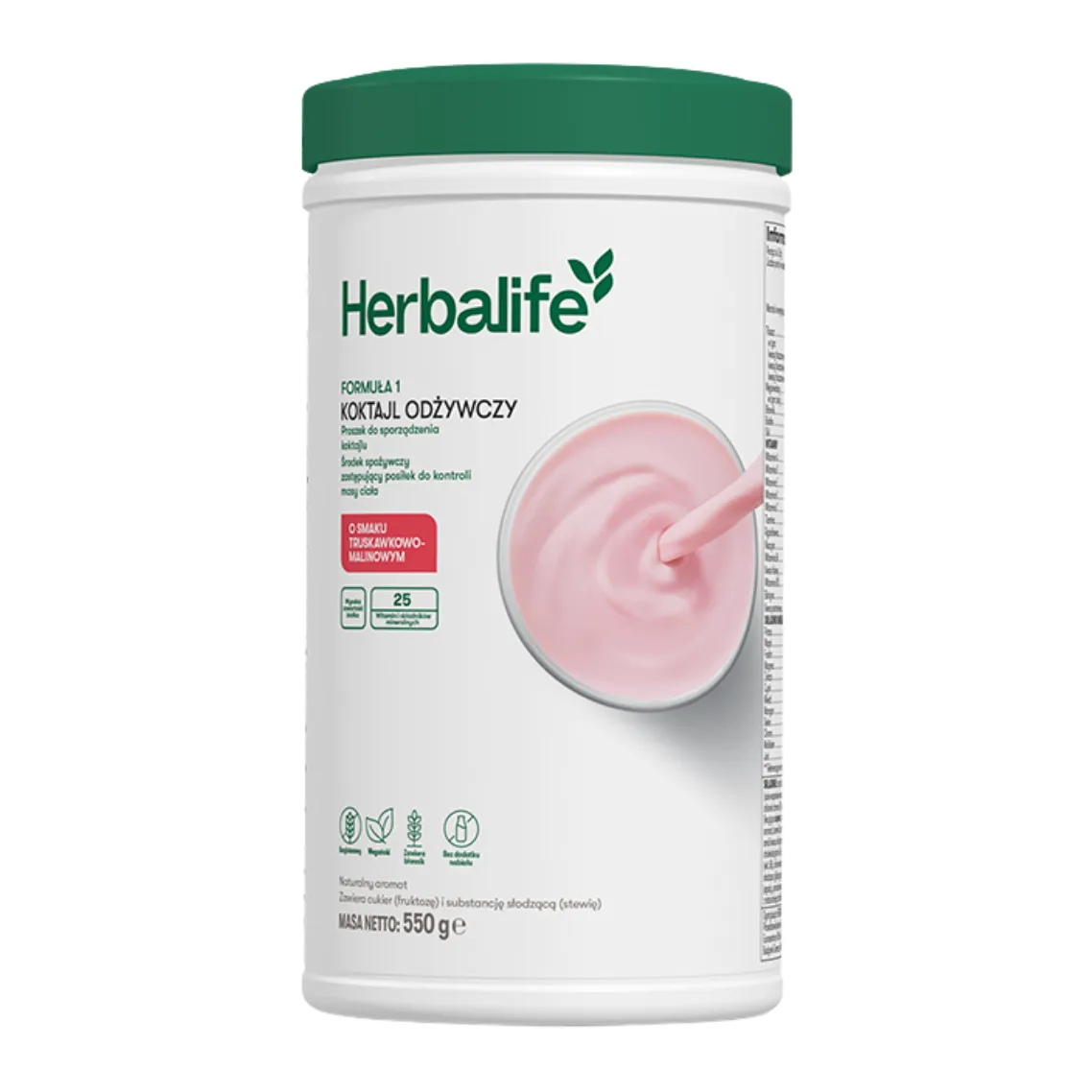 Koktajl Formuła 1 Herbalife truskawkowo-malinowy 550g