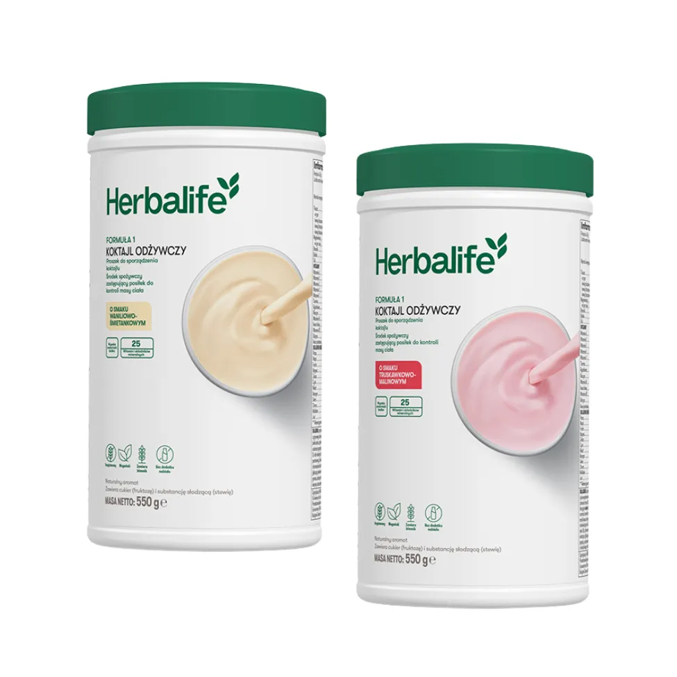 Koktajle Formuła 1 Herbalife różne smaki - 2 szt.
